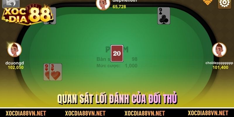 Quan sát lối đánh của đối thủ